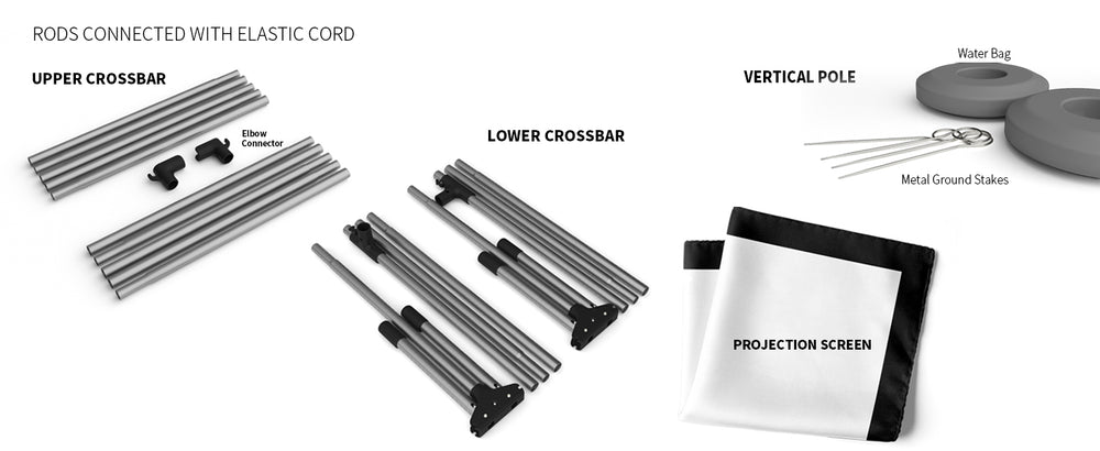 WUPRO Cinema FlexGo Outdoor-Projektorleinwand
