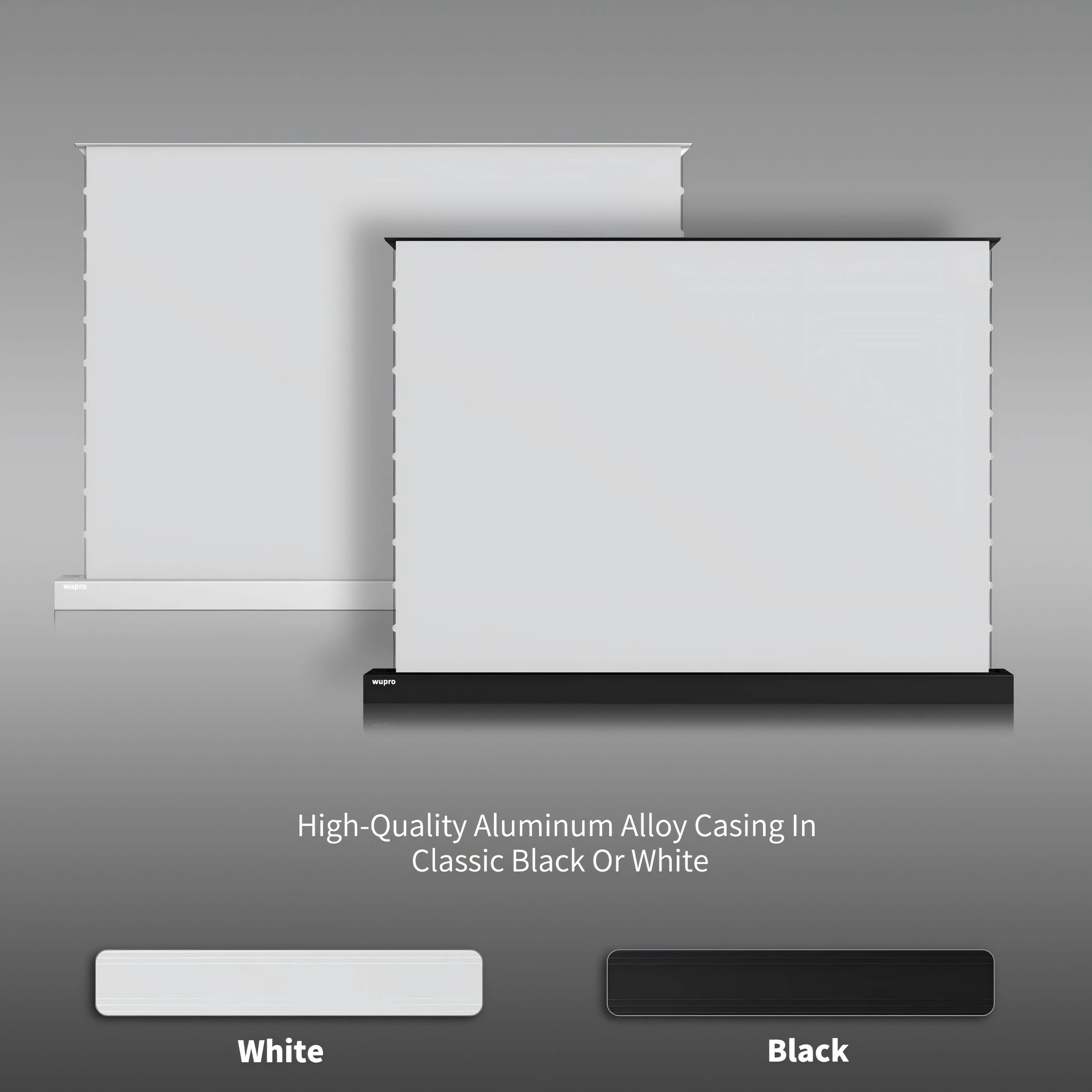 WUPRO Cinema LeApex Smart Motorized Floor Rising Screen Soft Matte White