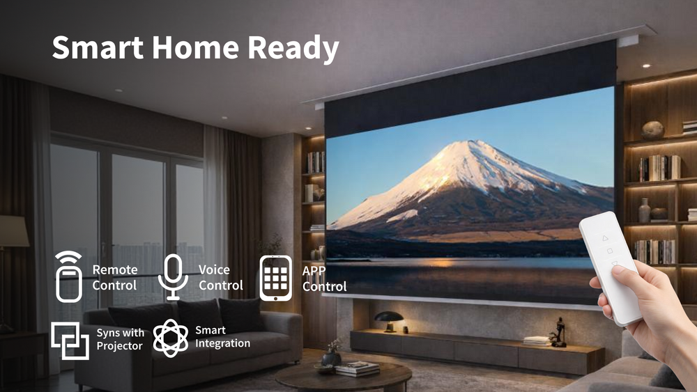 WUPRO Cinema Cirrus Motorisierte Deckenleinwand