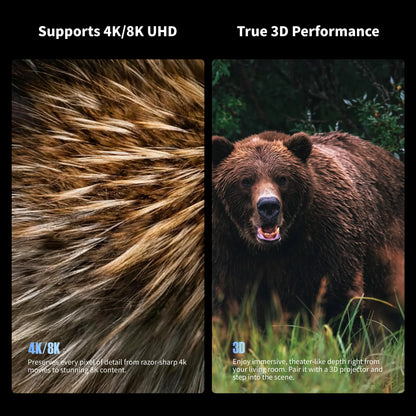 FlowArc Lenticular UST CLR ALR screen supporting 4K and 8K projection