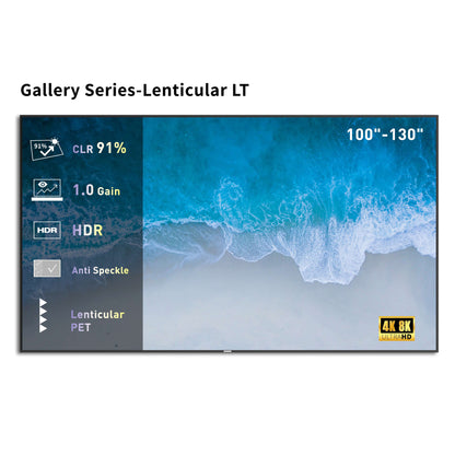 WUPRO Cinema Gallery Series CLR Anti-Speckle Fixed Frame Screen Lenticular LT