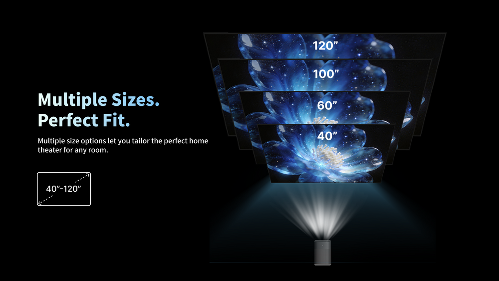 WUPRO Cinema G1 Galaxy One Smart Projector | Certified Google TV & Netflix | Native 1080P & 320 ISO Lumens
