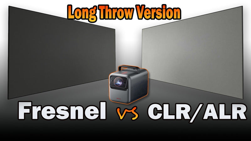 The New WUPRO CLR Screen for Long Throw Projectors vs Valerion Fresnel – The End of Laser Speckle?