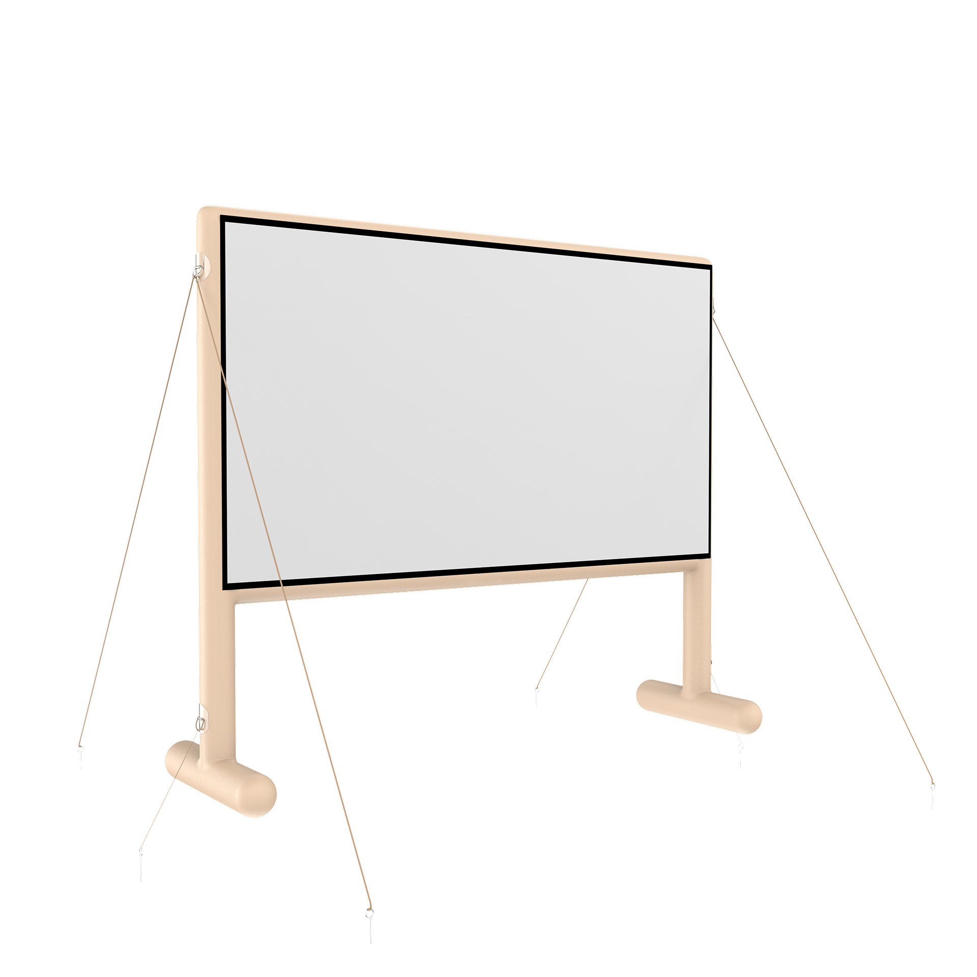 Left side view of AIRGO inflatable outdoor movie screen