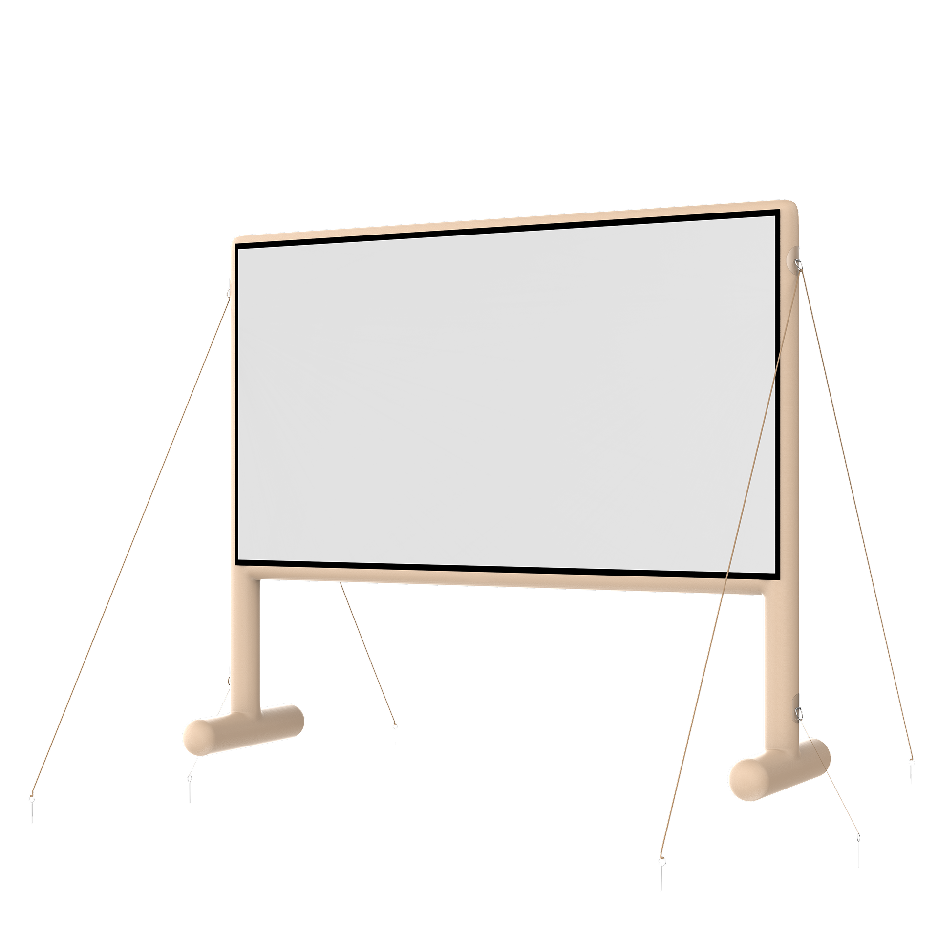 Right side view of AIRGO inflatable outdoor cinema screen