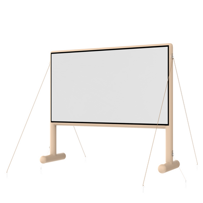 Right side view of AIRGO inflatable outdoor cinema screen