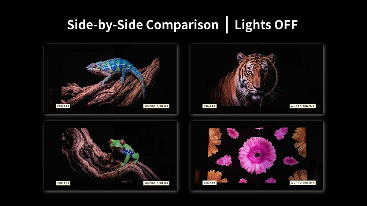 Heimkinogenuss Lenticular LT projection screen creates a premium home theater experience with exceptional contrast, accurate colors, and ultra sharp details in a dark environment