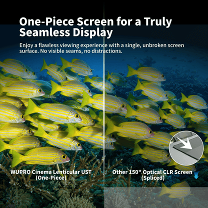 Wupro Cinema seamless true one piece surface for daylight use