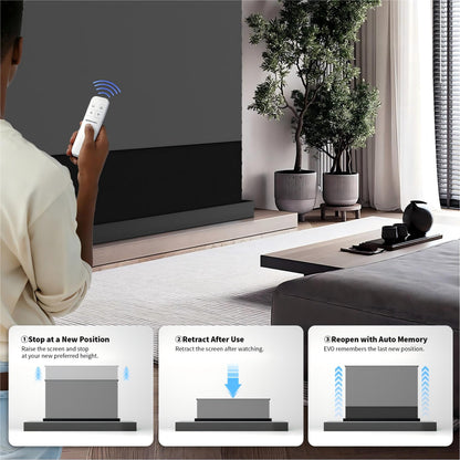 (PRE ORDER) WUPRO Cinema LeApex EVO CLR Smart Motorized Floor Rising Screen CBSP