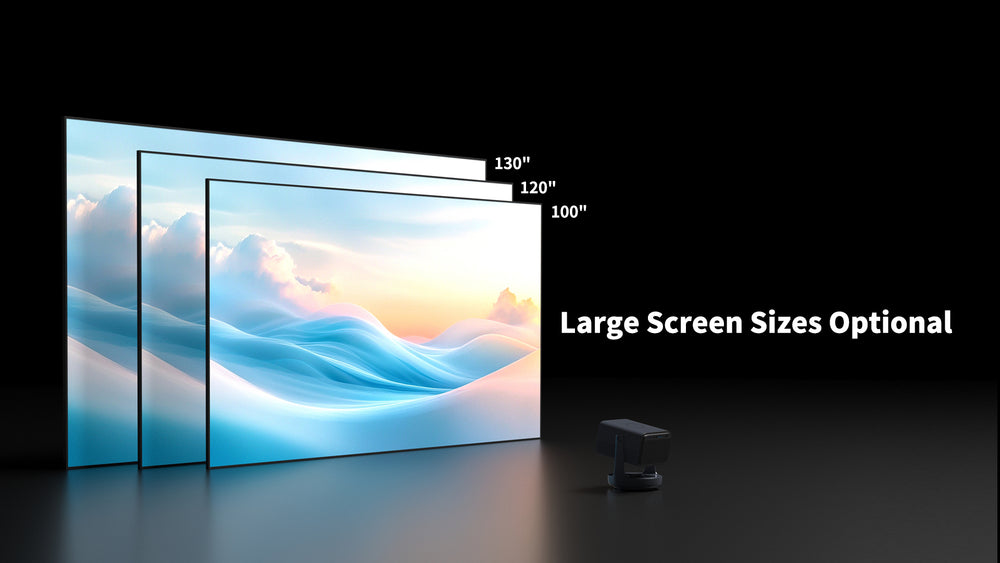 WUPRO Lenticular LT fixed frame screen available in 100 inch 120 inch and 130 inch sizes