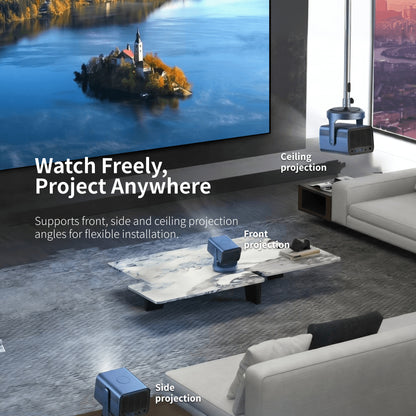 Lenticular LT fixed frame screen compatible with front projection, side projection and ceiling-mounted projectors