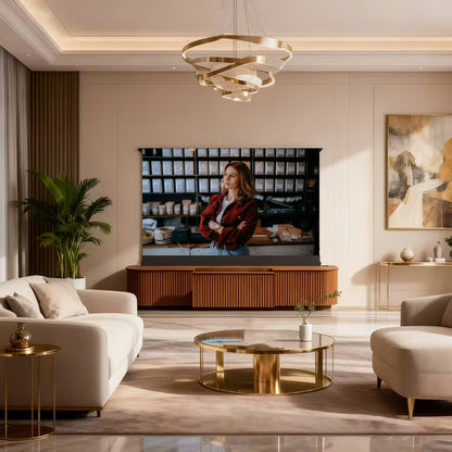 WUPRO Cinema MILO Invisible Ultra Short Throw Projector Laser TV Cabinet