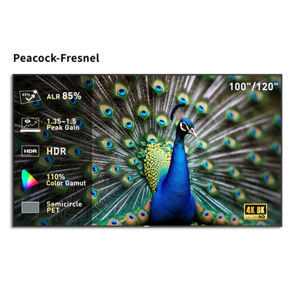 WUPRO Cinema Peacock ALR Fixed Frame Screen Fresnel
