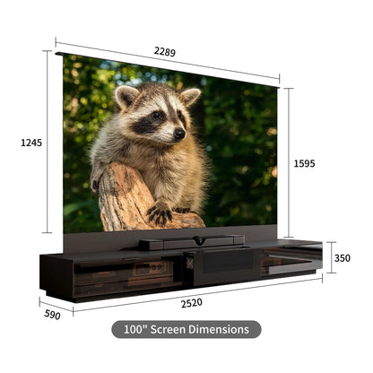 WUPRO Cinema BERLIN Invisible Ultra Short Throw Projector Laser TV Cabinet