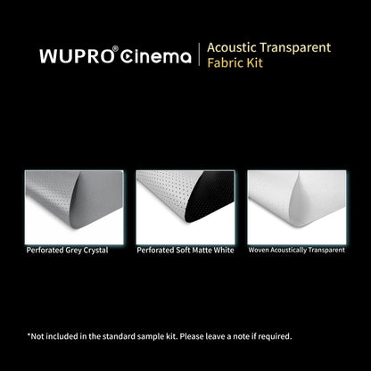 WUPRO Cinema acoustically transparent projector screen fabric material for home theater