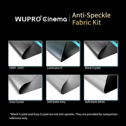 WUPRO Cinema anti speckle projector screen fabric material for triple laser projectors