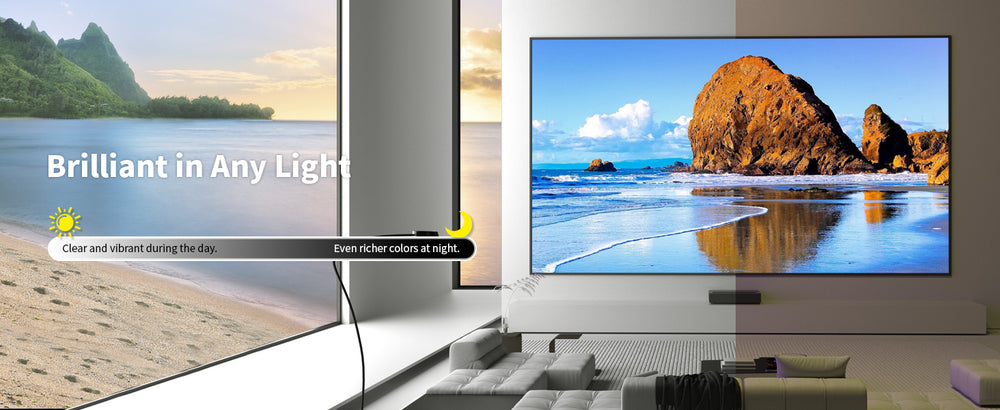 CBSP optical ALR UST fixed frame screen for high contrast viewing in ambient light