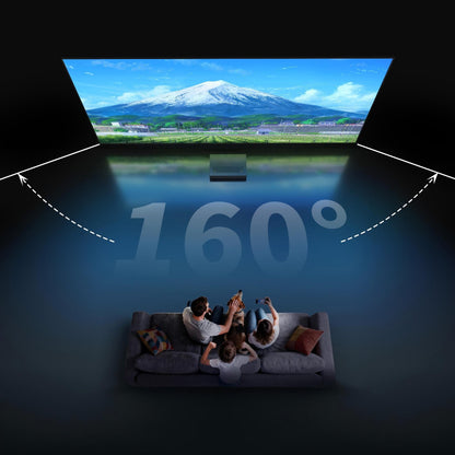 WUPRO CBSP fixed frame projector screen offering wide 160 degree viewing