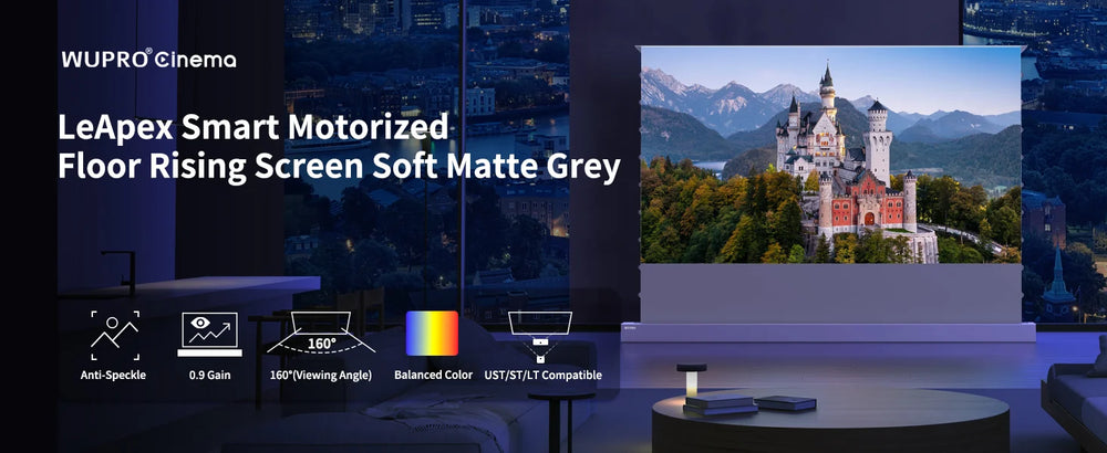 Soft Matte Grey screen for RGB laser projectors including XGIMI Horizon 20 Max, Titan Noir Max and Valerion VisionMaster Max