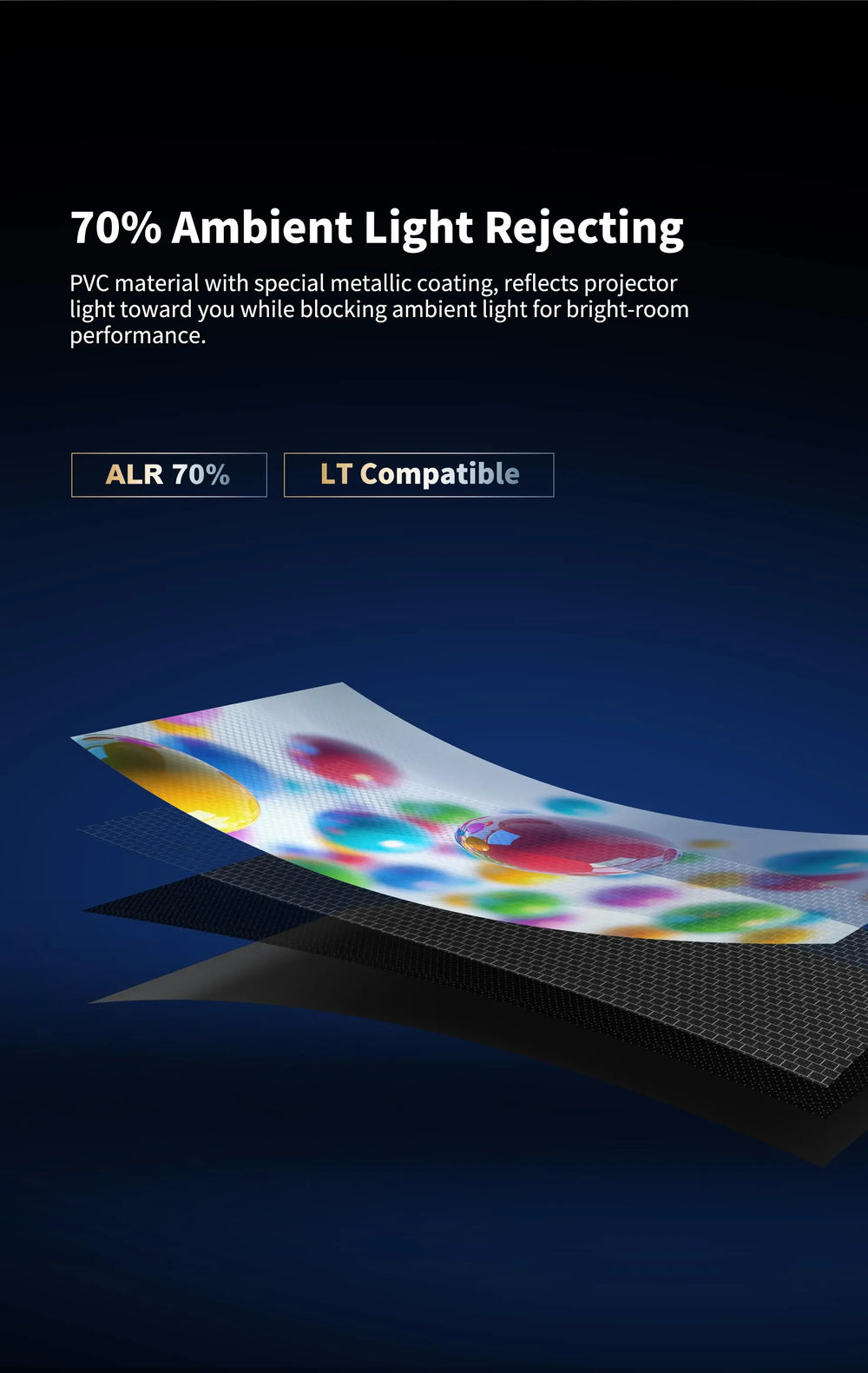 WUPRO Black Crystal metallic ALR coating enhances contrast under ambient light