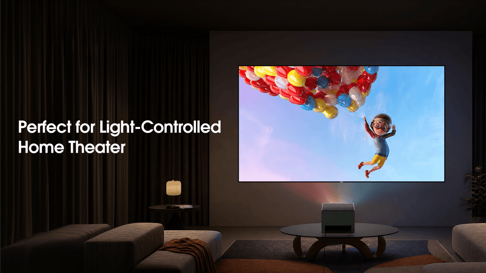 Non-ALR screen performs best in dark room environments, not suitable for high ambient light scenarios, and is recommended for controlled lighting conditions with minimal interference, supporting optimal image performance primarily in low-light or dedicated home theater setups.