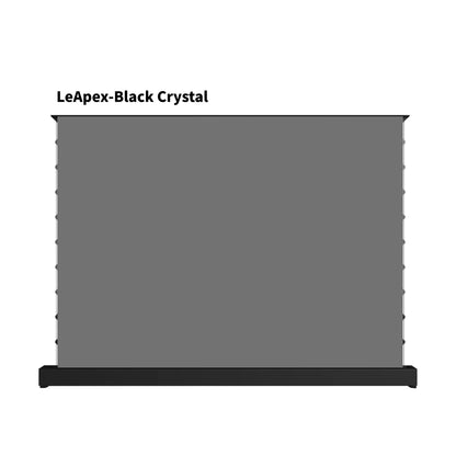 WUPRO LeApex Floor Rising Screen with Black Housing and Black Crystal Screen Material