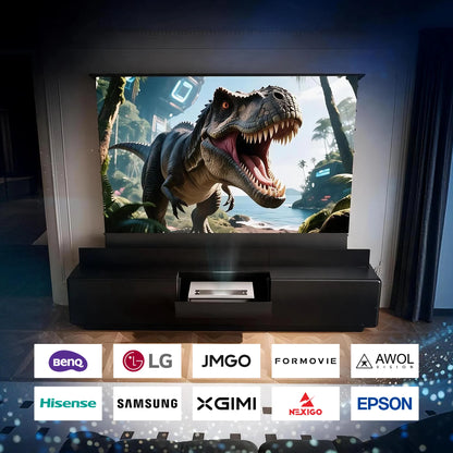 WUPRO Cinema MOONLIGHT Flip Open Invisible Ultra Short Throw Projector Laser TV Cabinet