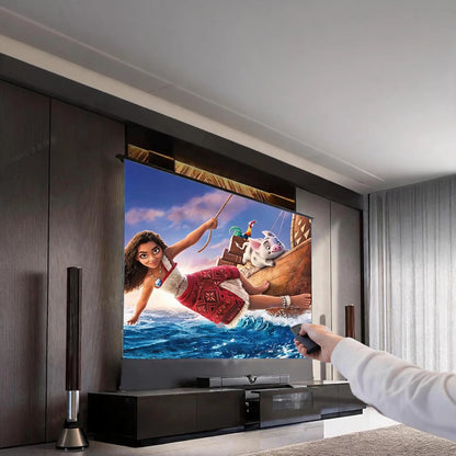 WUPRO Cinema PHANTOM Invisible Ultra Short Throw Projector Laser TV Cabinet
