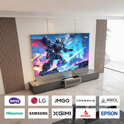 WUPRO Cinema PHANTOM Invisible Ultra Short Throw Projector Laser TV Cabinet