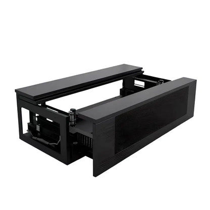 WUPRO projector screen cabinet module, modular cabinet unit designed for a motorized UST projector screen setup